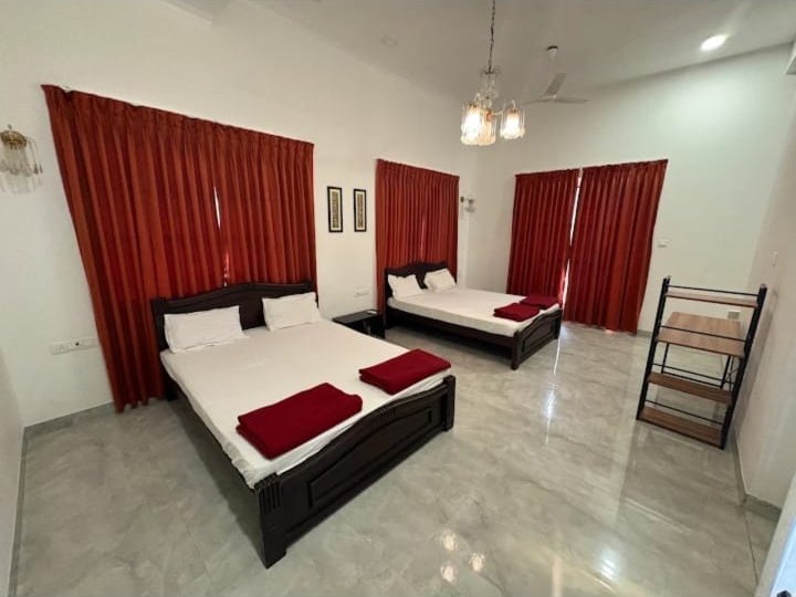 Lounge with sofa and TV